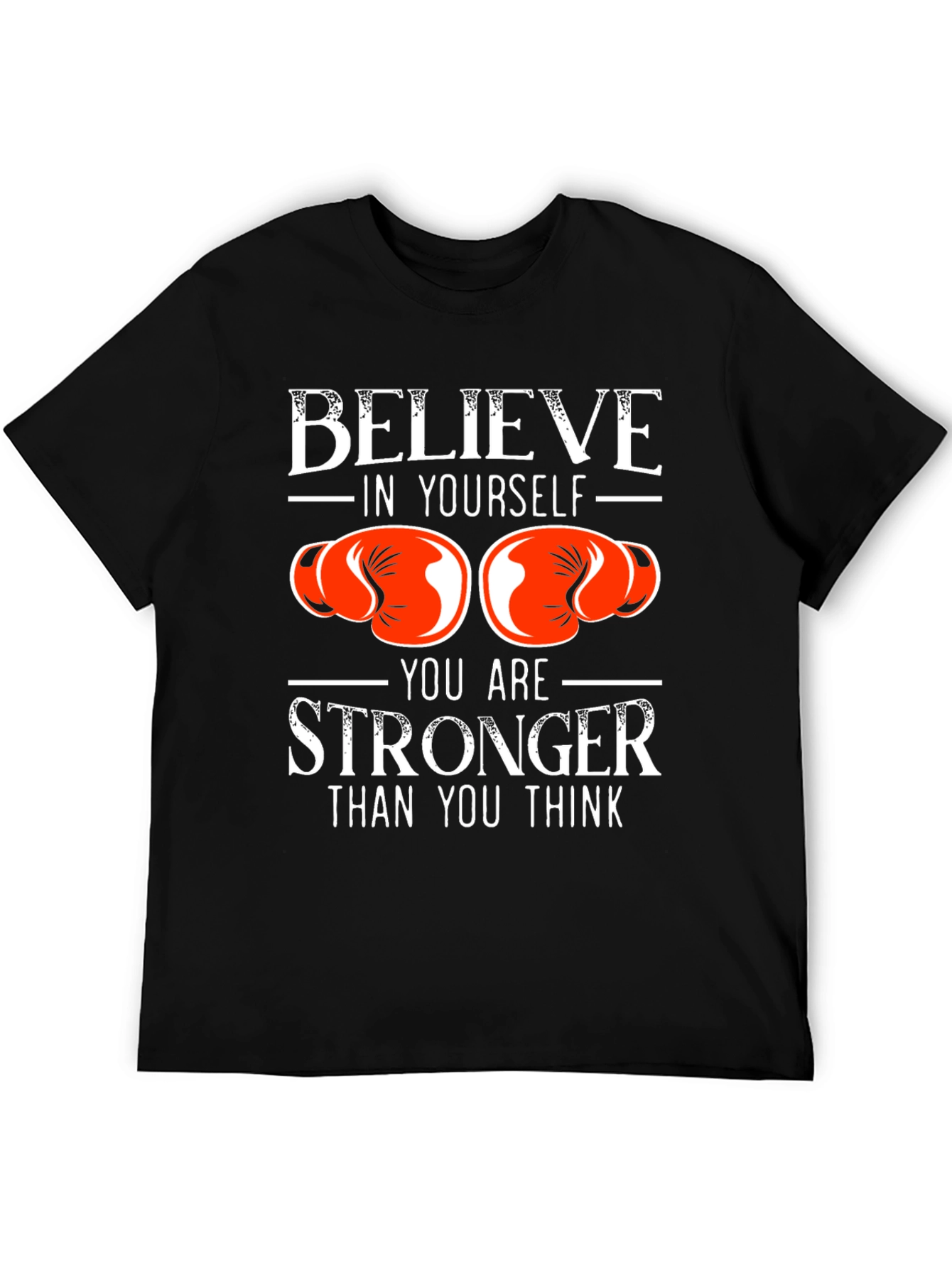 Believe in Yourself Boxing Gloves Graphic T-Shirt