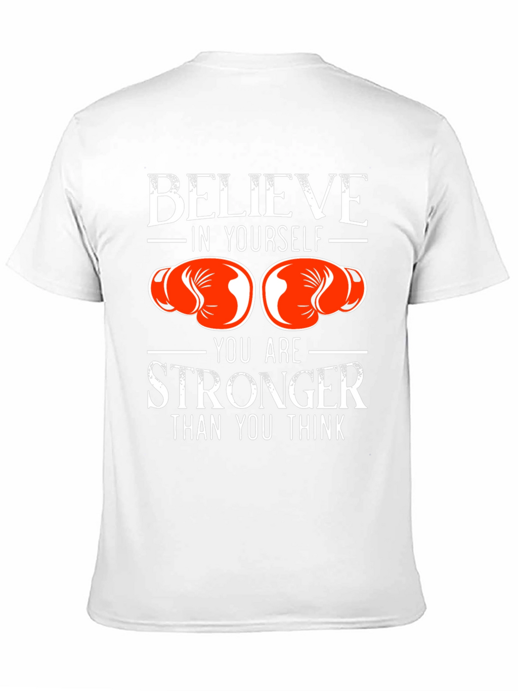 Believe in Yourself Boxing Gloves Graphic T-Shirt