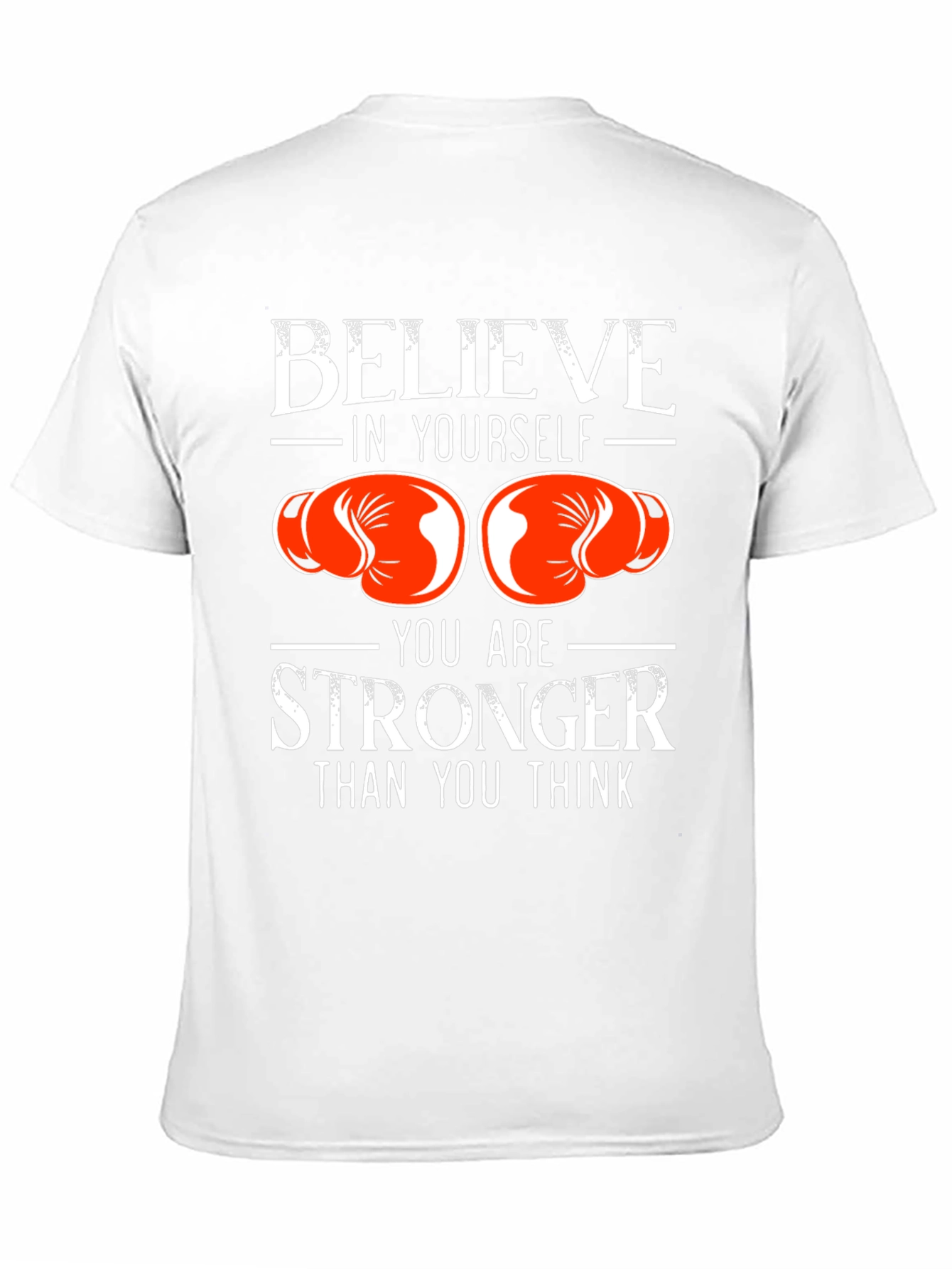 Believe in Yourself Boxing Gloves Graphic T-Shirt