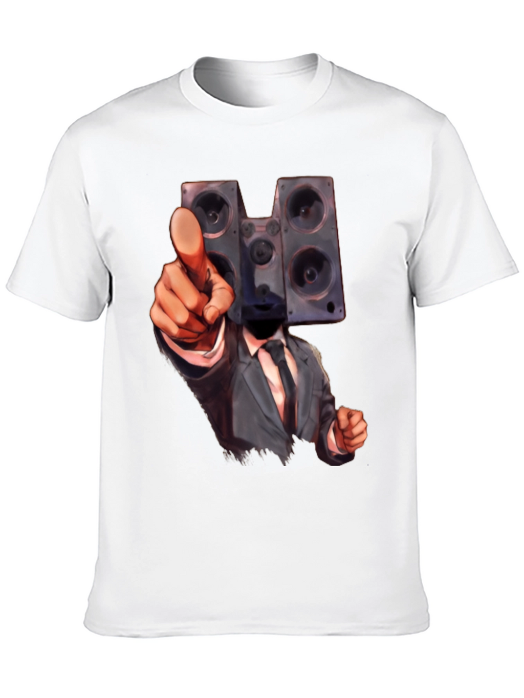 Speaker Head Suit T-Shirt