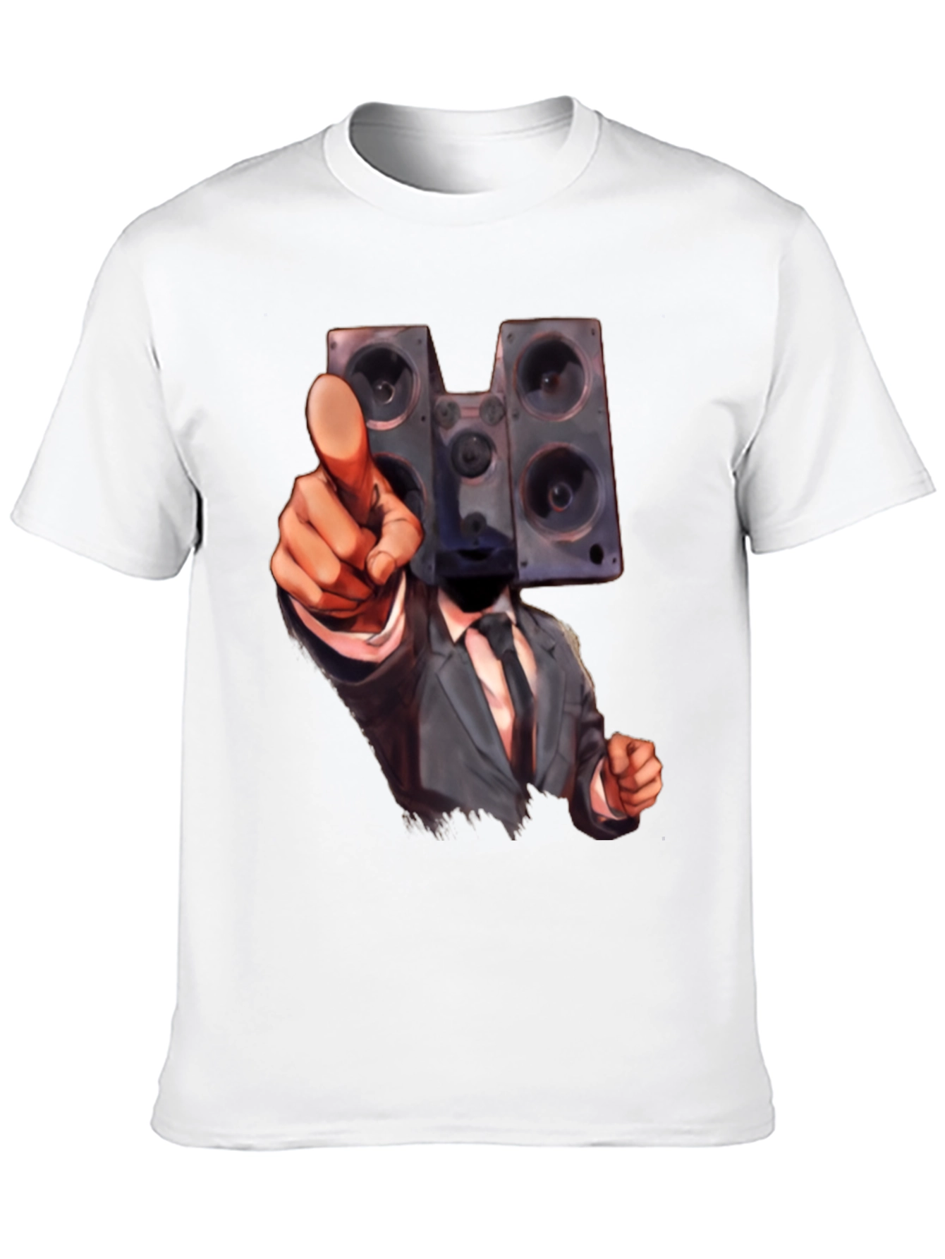 Speaker Head Suit T-Shirt