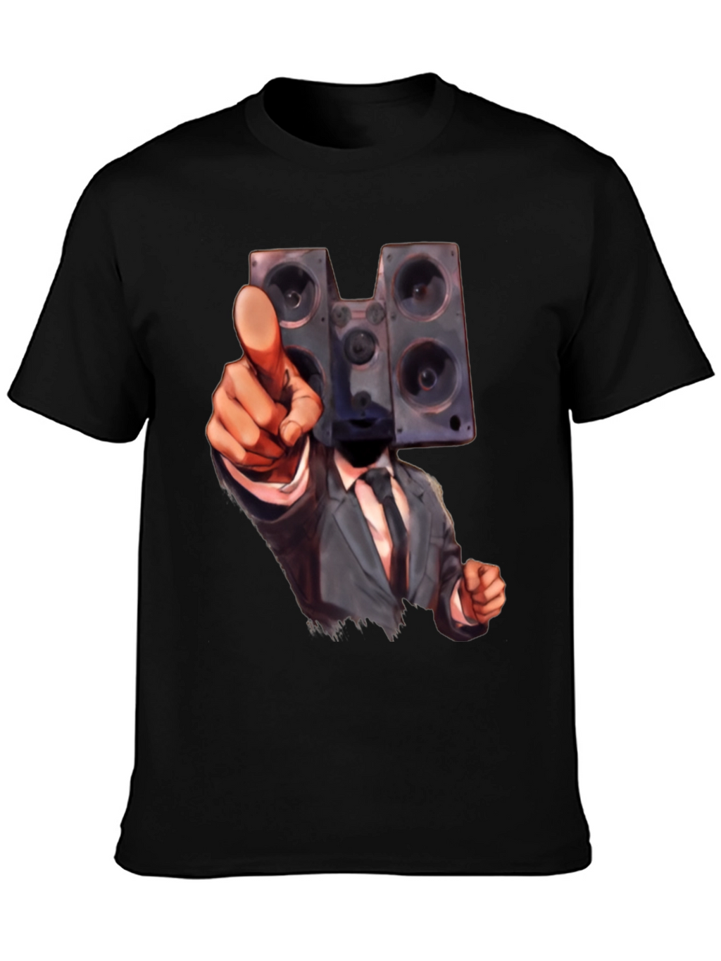 Speaker Head Suit T-Shirt