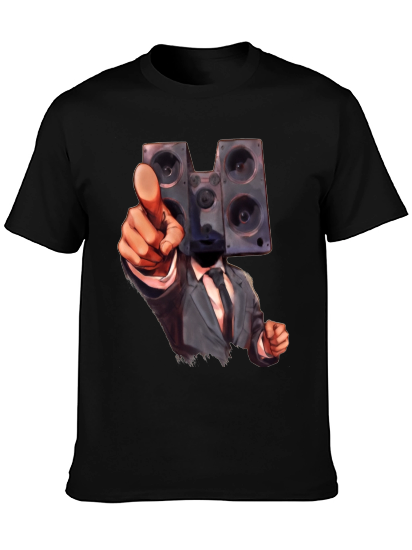 Speaker Head Suit T-Shirt