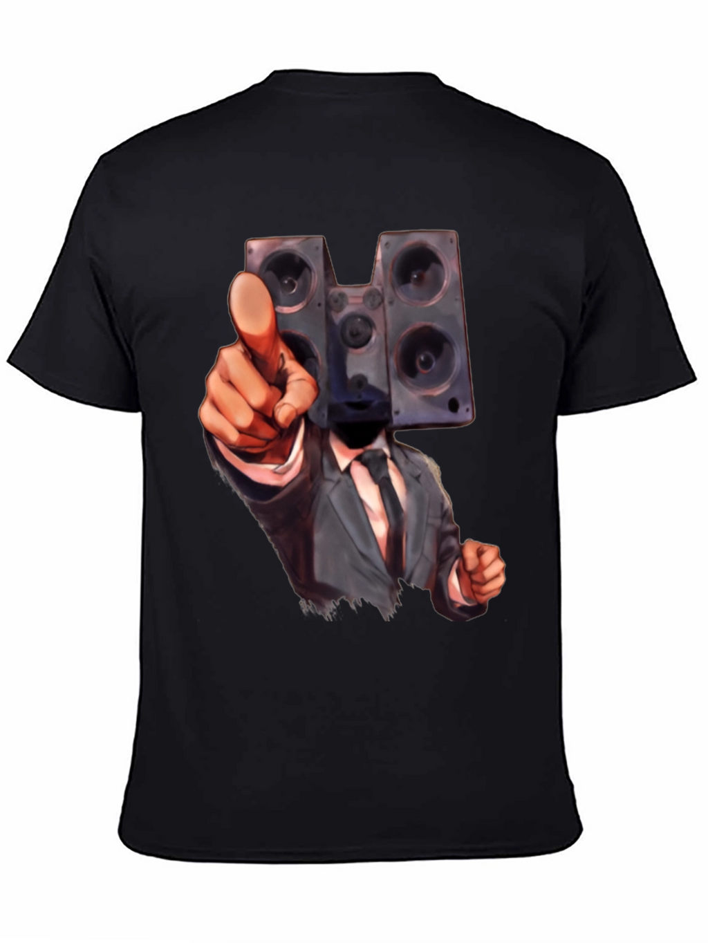 Speaker Head Suit T-Shirt