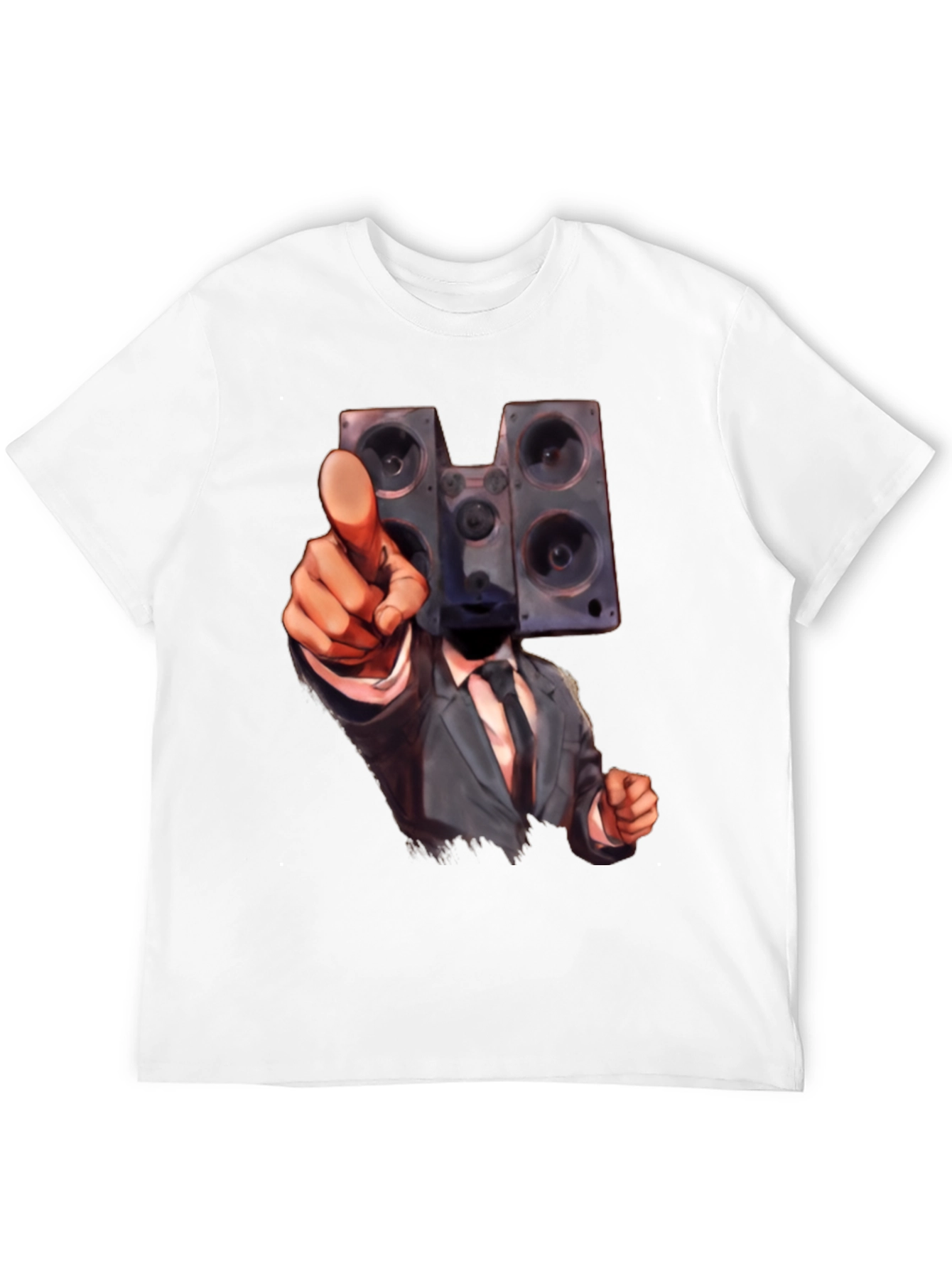 Speaker Head Suit T-Shirt