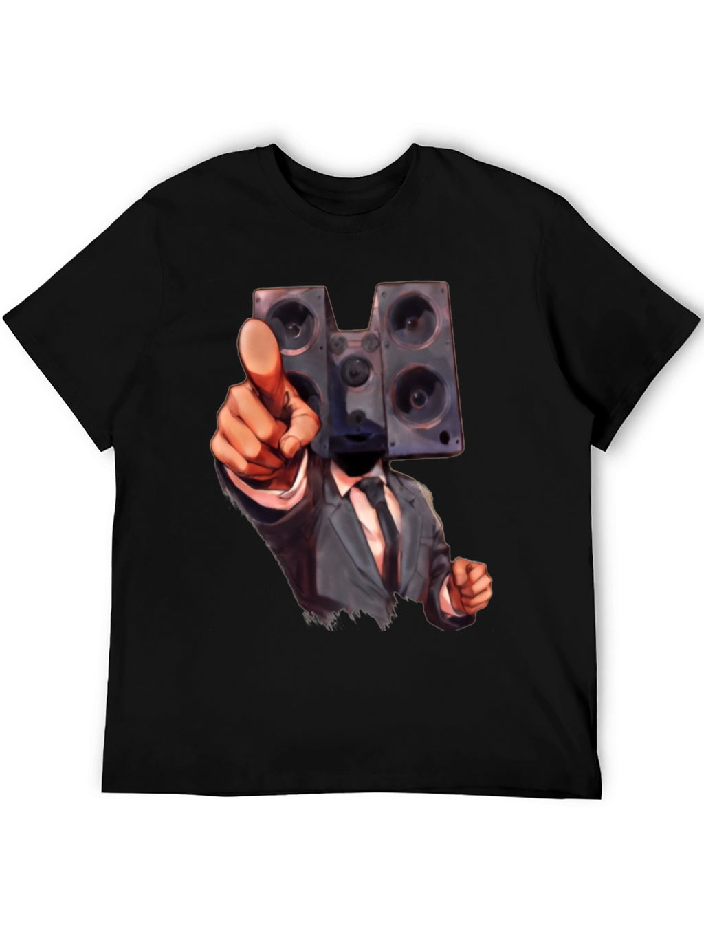 Speaker Head Suit T-Shirt