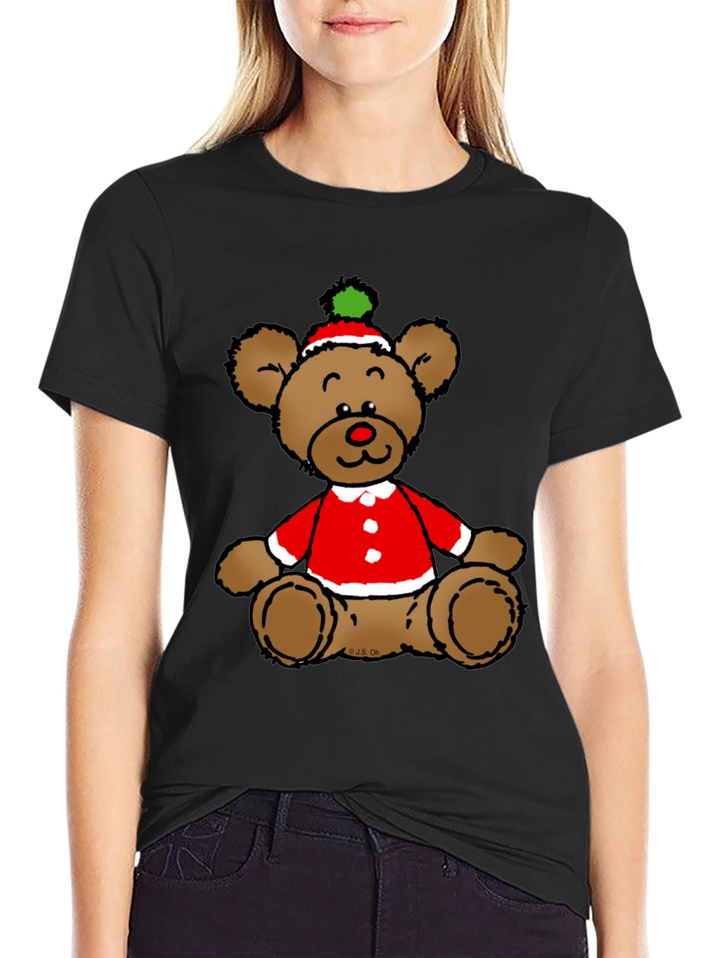 Christmas Teddy Bear Graphic Tee