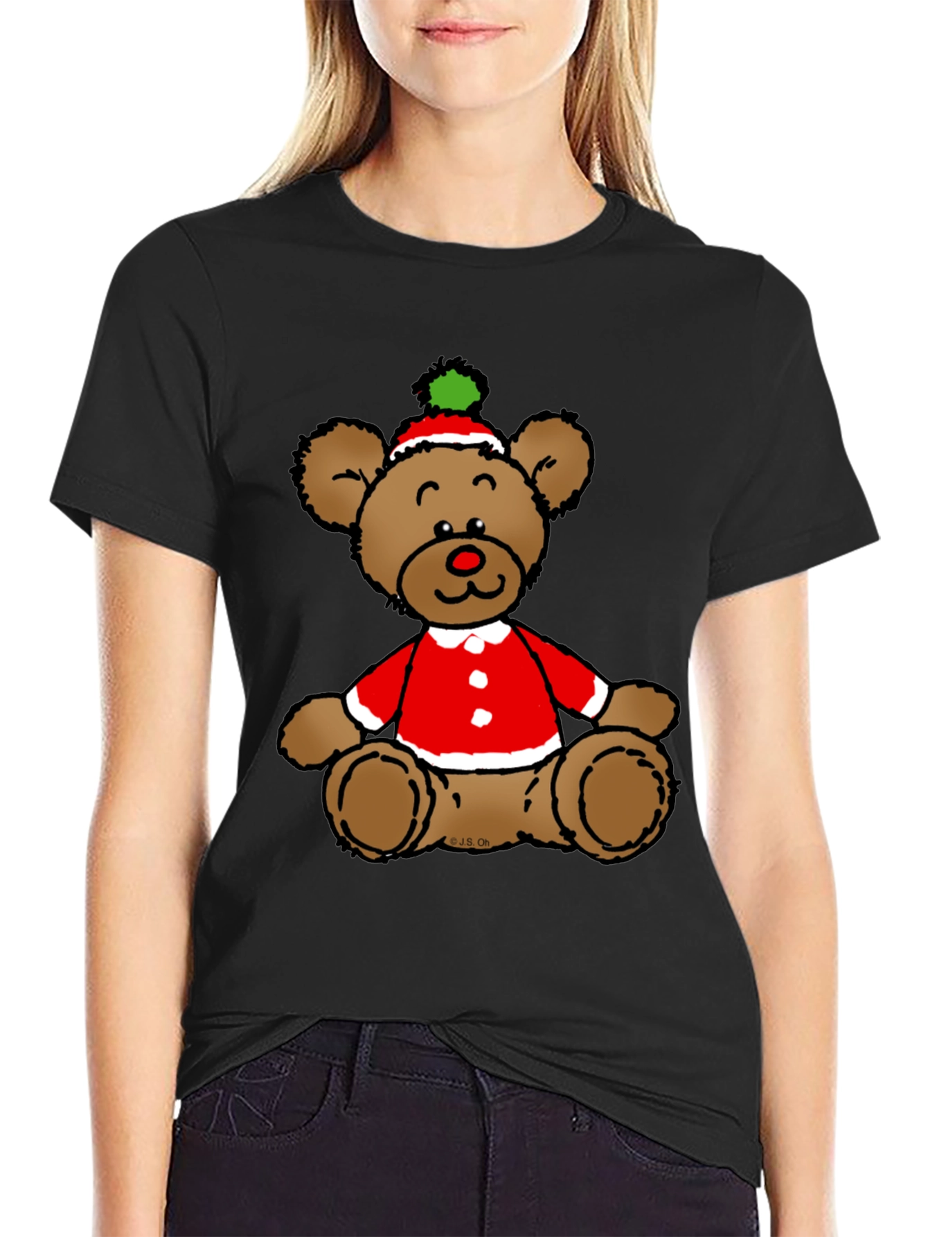 Christmas Teddy Bear Graphic Tee