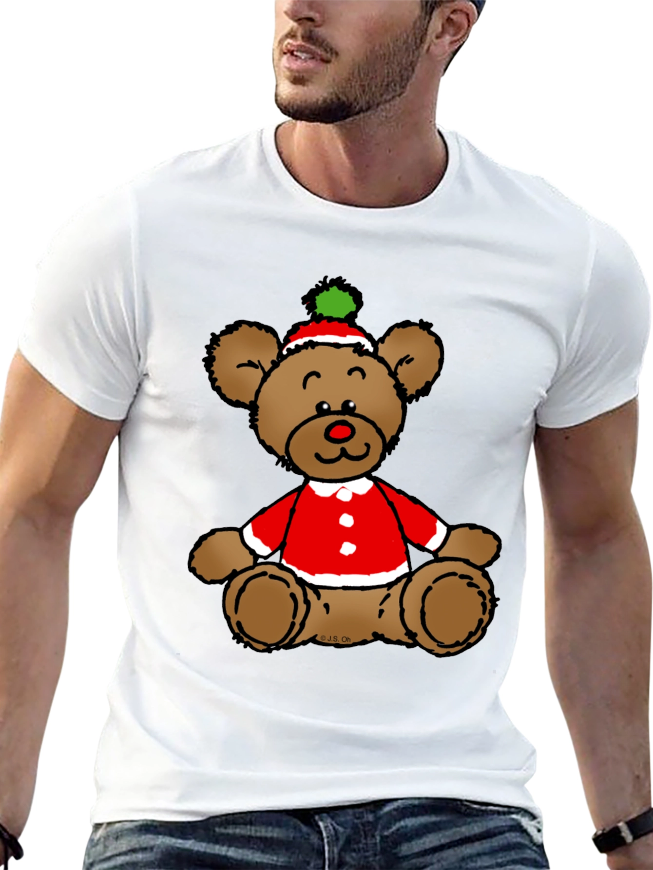 Christmas Teddy Bear Graphic Tee