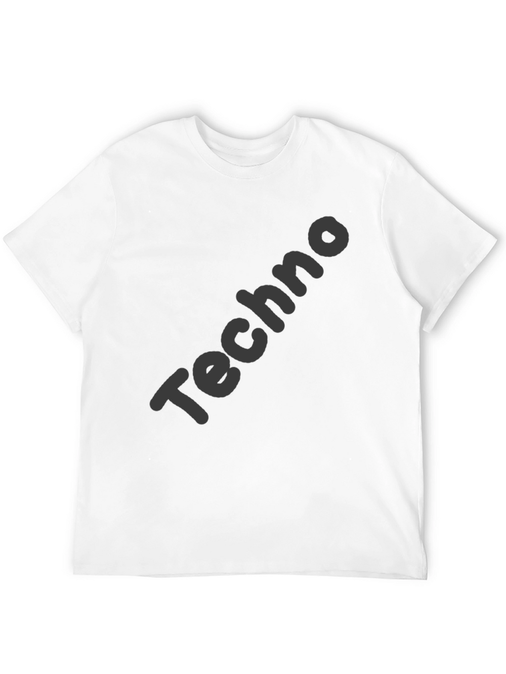 Mens Black Techno Graphic Tee