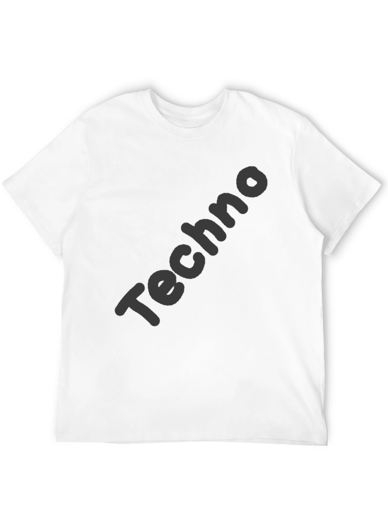 Mens Black Techno Graphic Tee