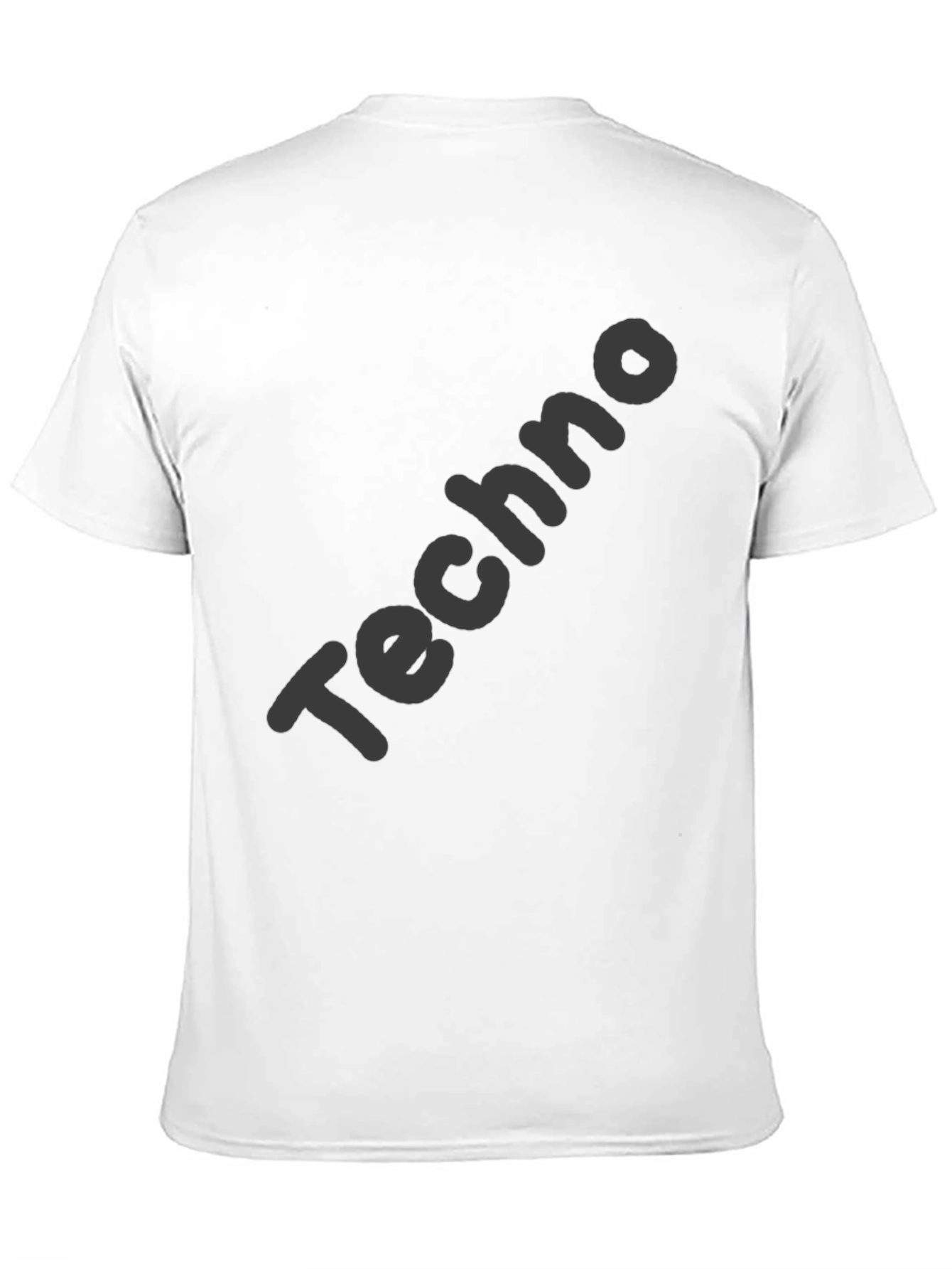 Mens Black Techno Graphic Tee