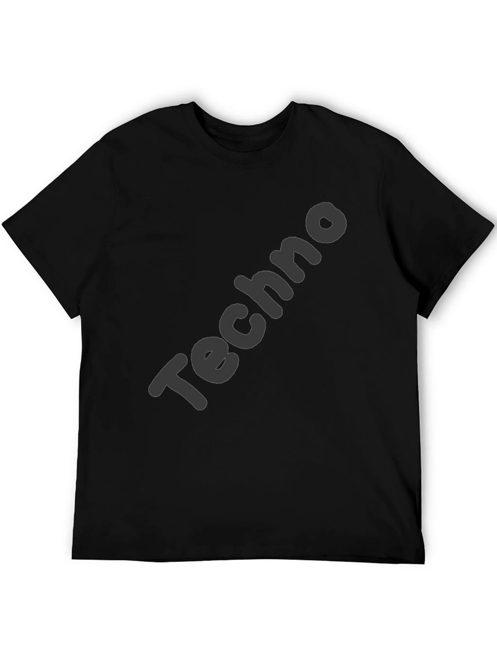 Mens Black Techno Graphic Tee