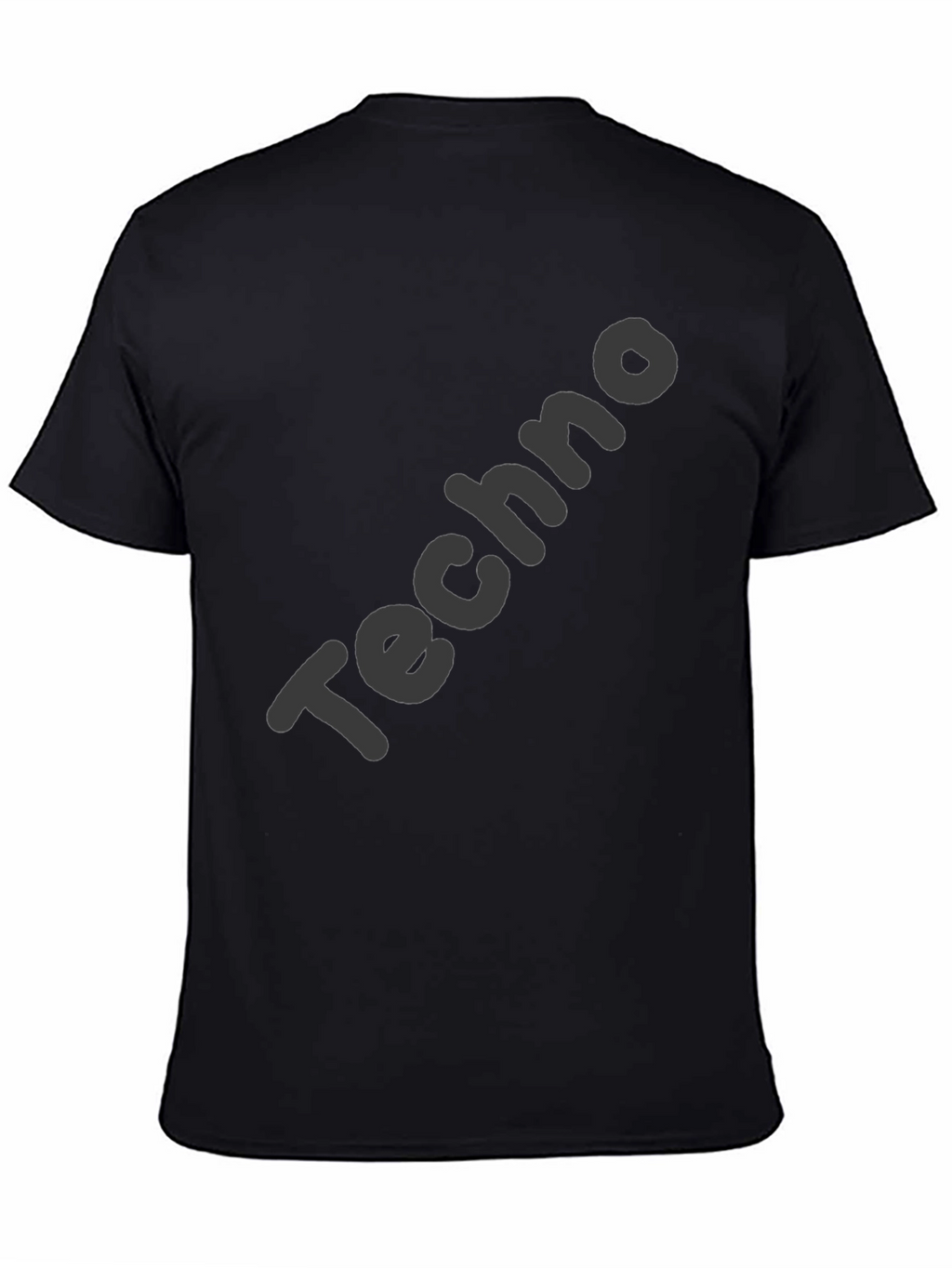 Mens Black Techno Graphic Tee