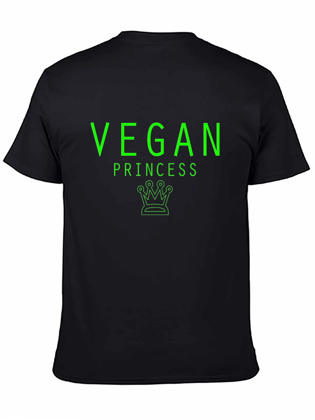 Vegan Princess T-Shirt - Green Graphic Tee