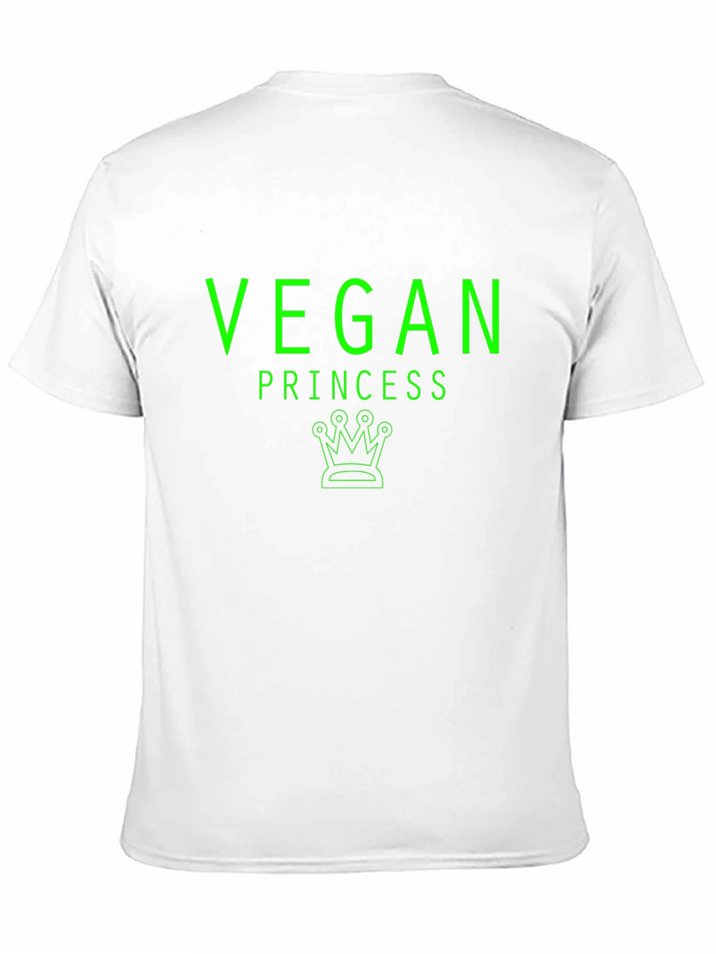 Vegan Princess T-Shirt - Green Graphic Tee