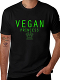 Vegan Princess T-Shirt - Green Graphic Tee