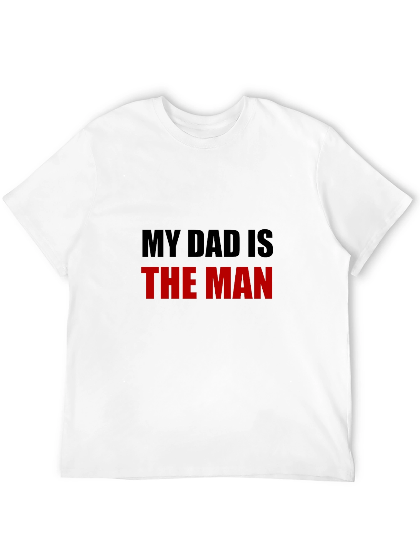 My Dad is The Man Graphic Tee - Black