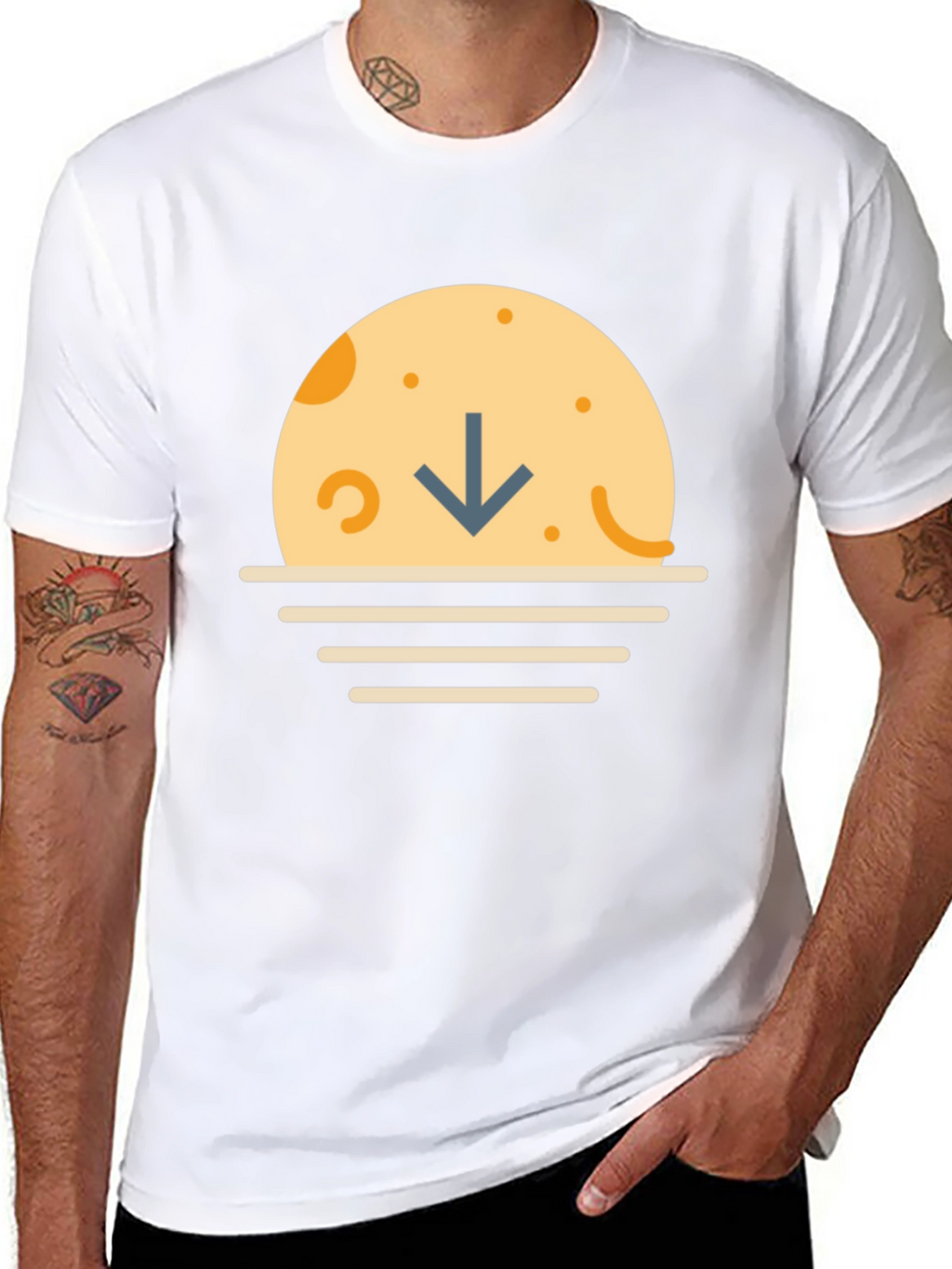 Sunset Arrow Graphic T-Shirt - Casual Comfort