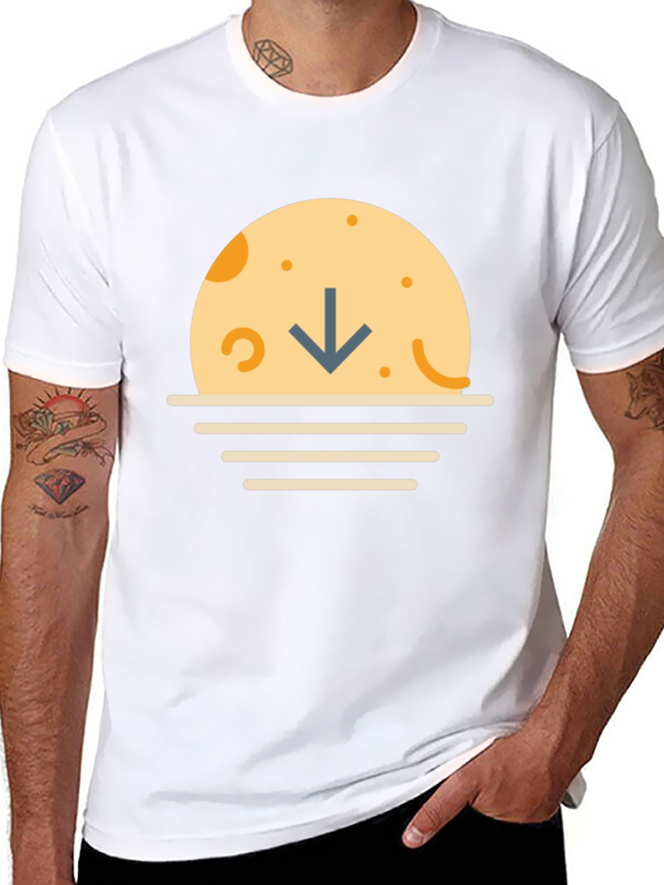 Sunset Arrow Graphic T-Shirt - Casual Comfort