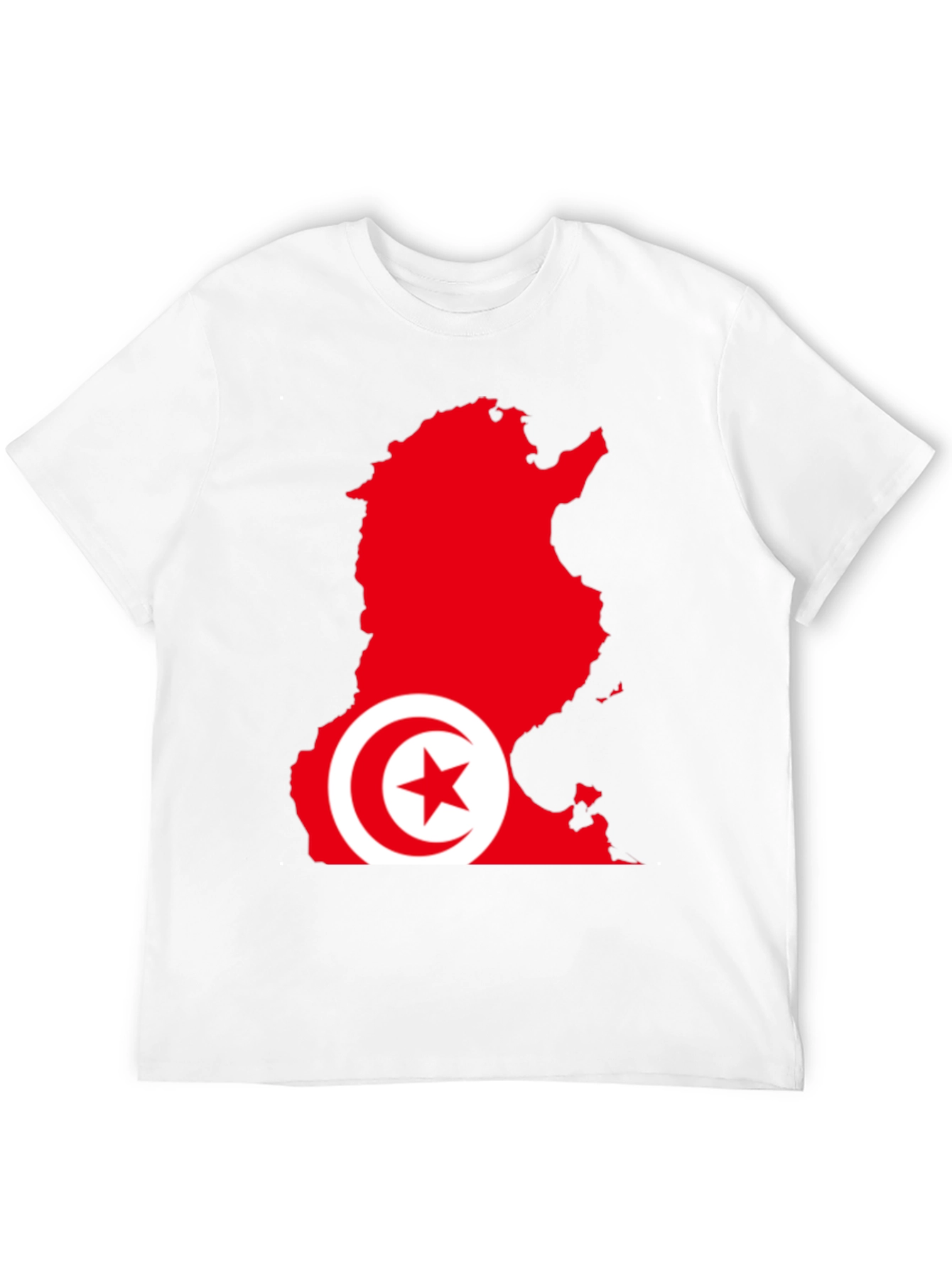 Tunisia Flag Map Graphic T-Shirt