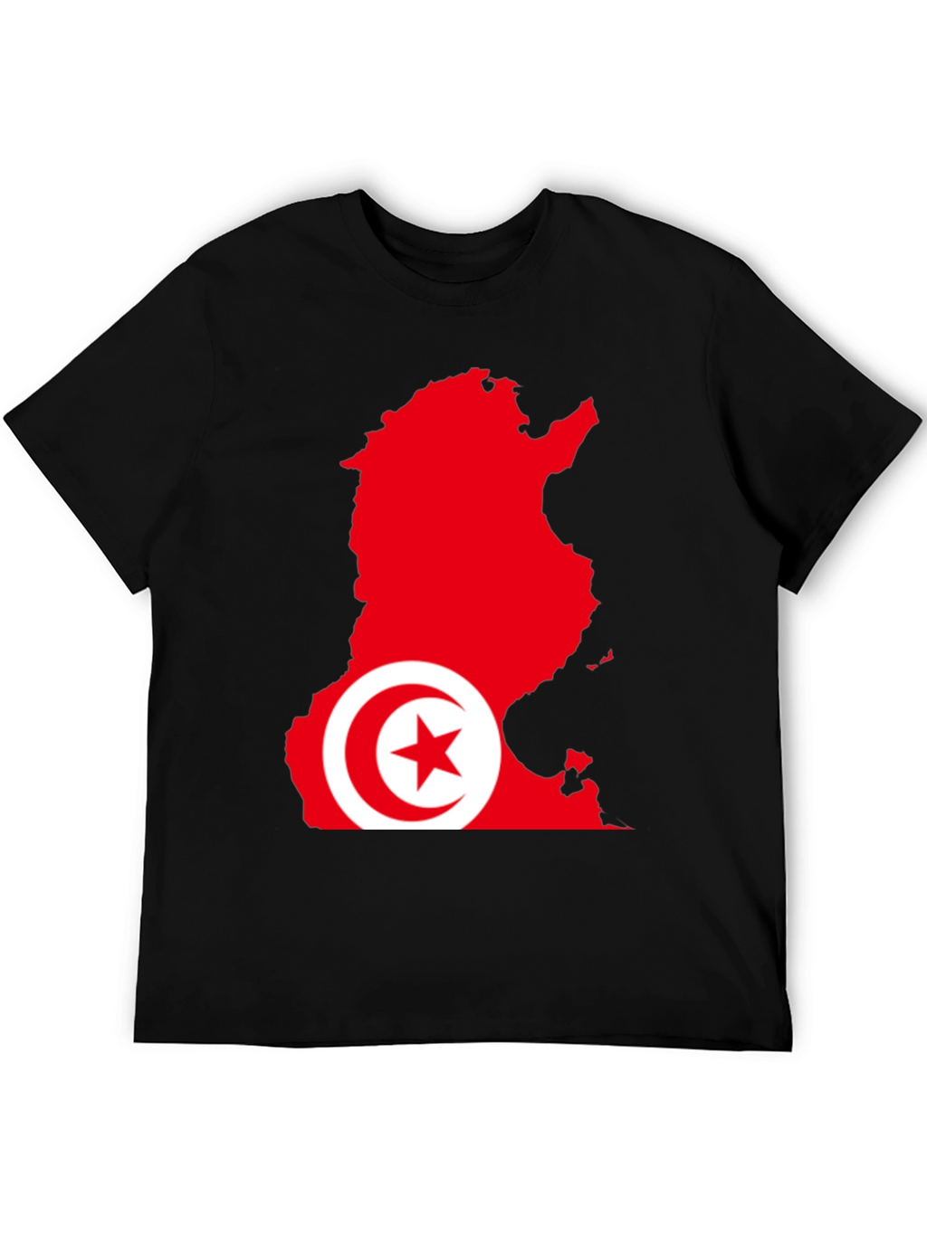 Tunisia Flag Map Graphic T-Shirt