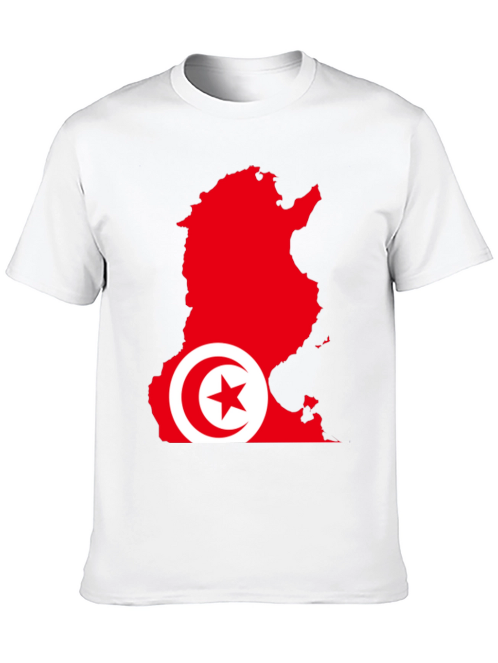Tunisia Flag Map Graphic T-Shirt
