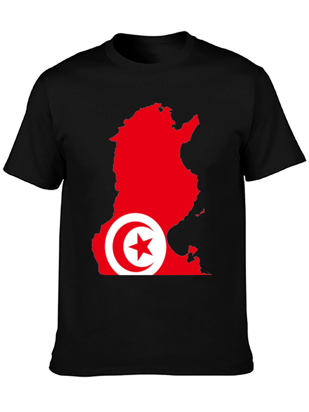 Tunisia Flag Map Graphic T-Shirt