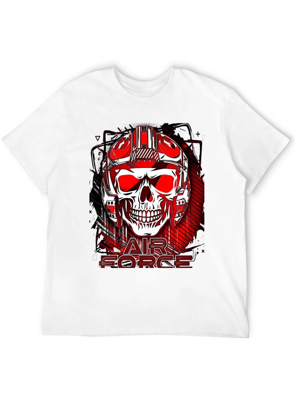 Air Force Skull Graphic Print Tee