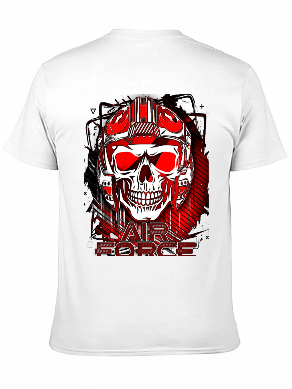 Air Force Skull Graphic Print Tee