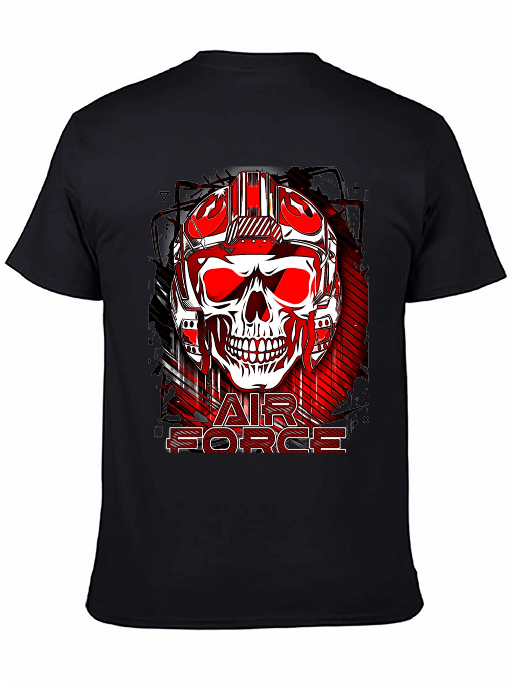Air Force Skull Graphic Print Tee