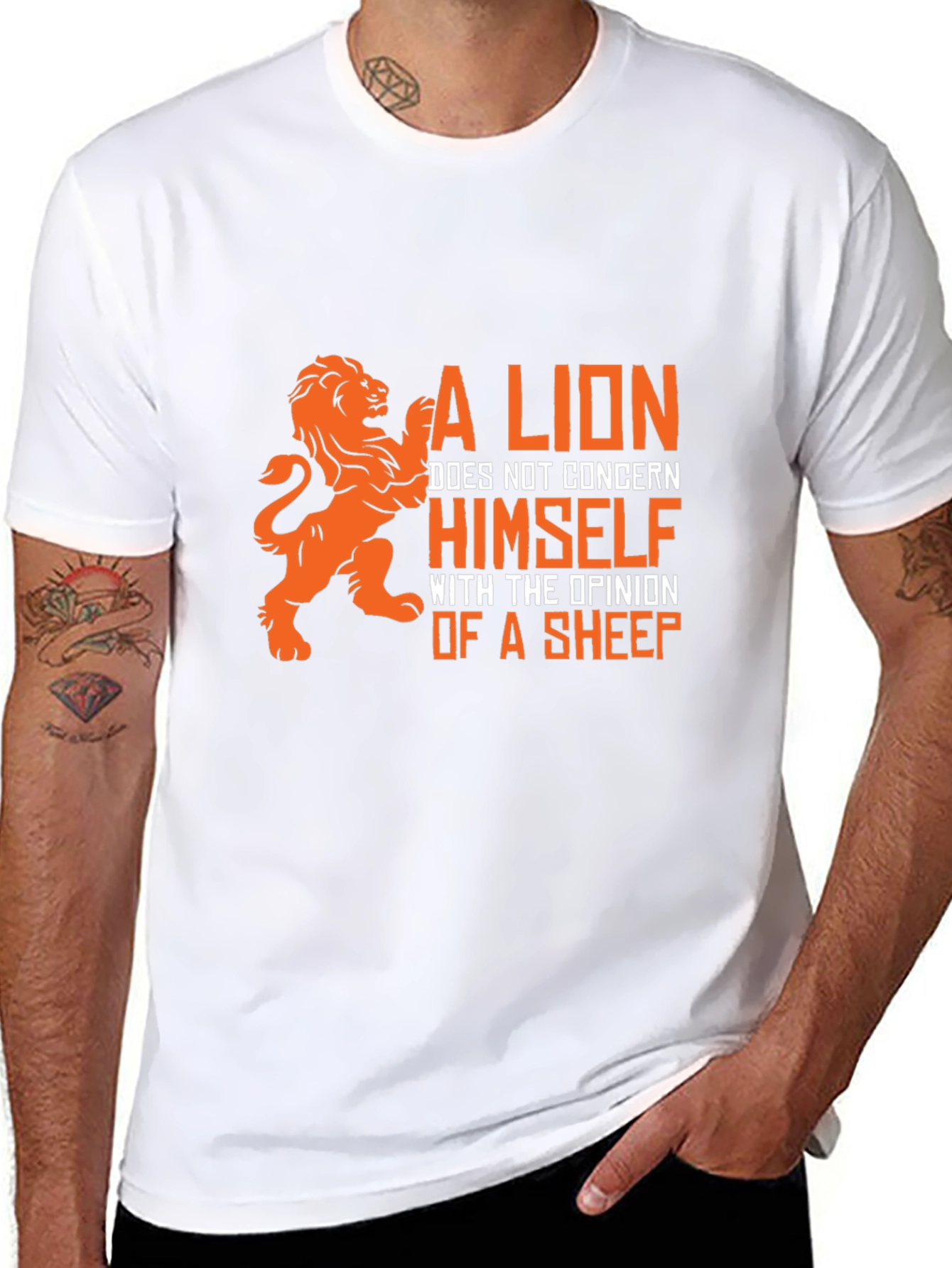 Lion Opinion Graphic T-Shirt