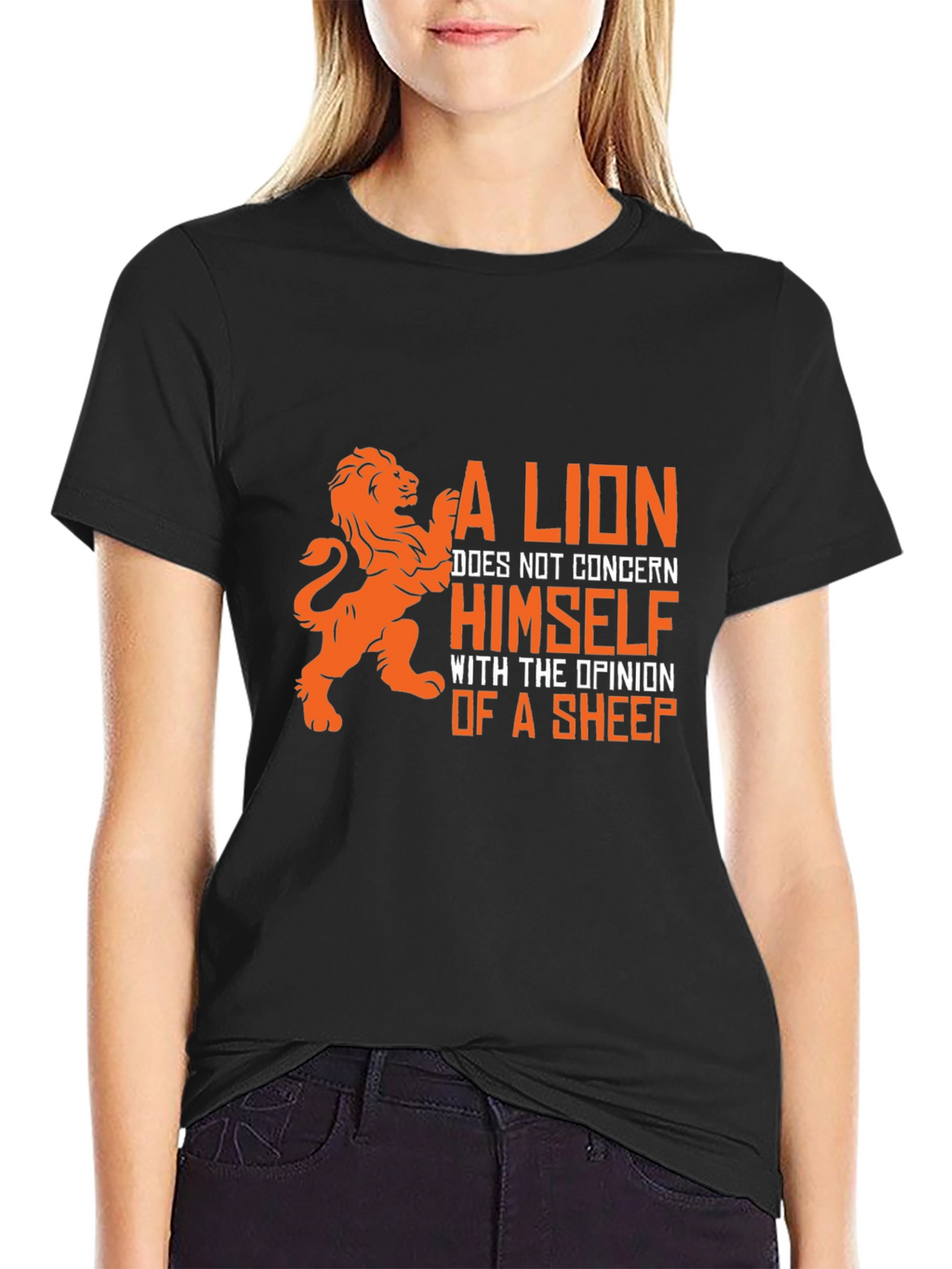 Lion Opinion Graphic T-Shirt