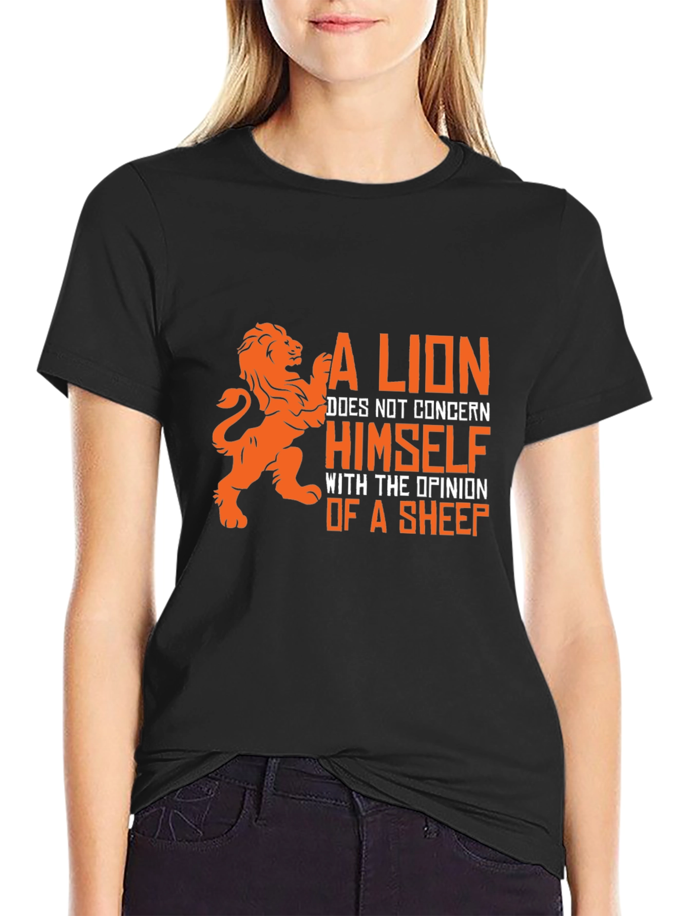 Lion Opinion Graphic T-Shirt