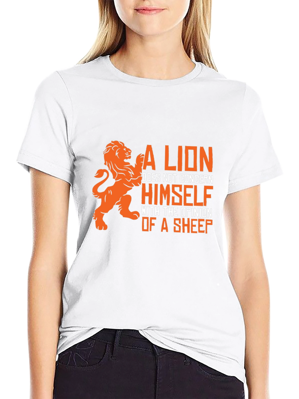 Lion Opinion Graphic T-Shirt
