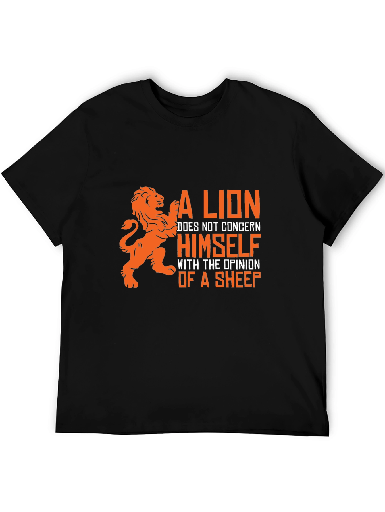Lion Opinion Graphic T-Shirt