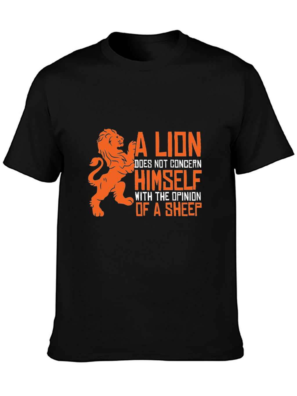 Lion Opinion Graphic T-Shirt