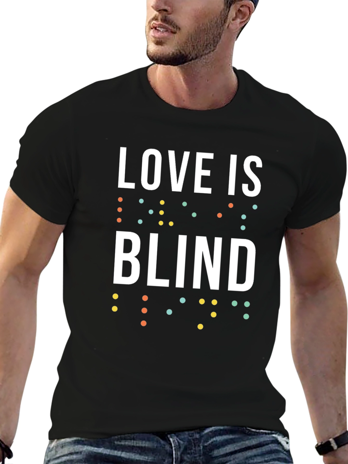 Love is Blind T-Shirt - Unisex Braille Design Tee
