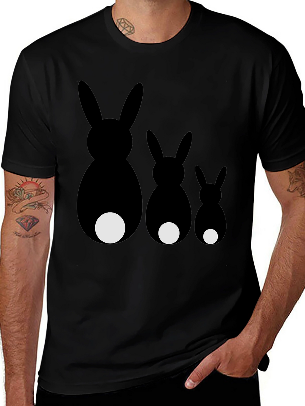 Whimsical Rabbit Family T-Shirt