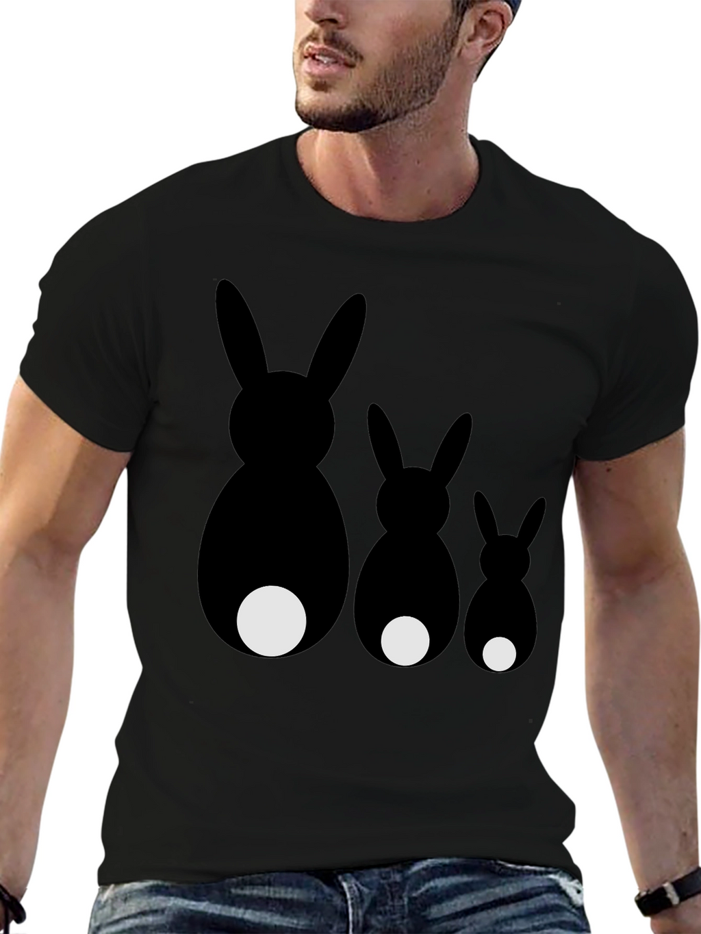 Whimsical Rabbit Family T-Shirt