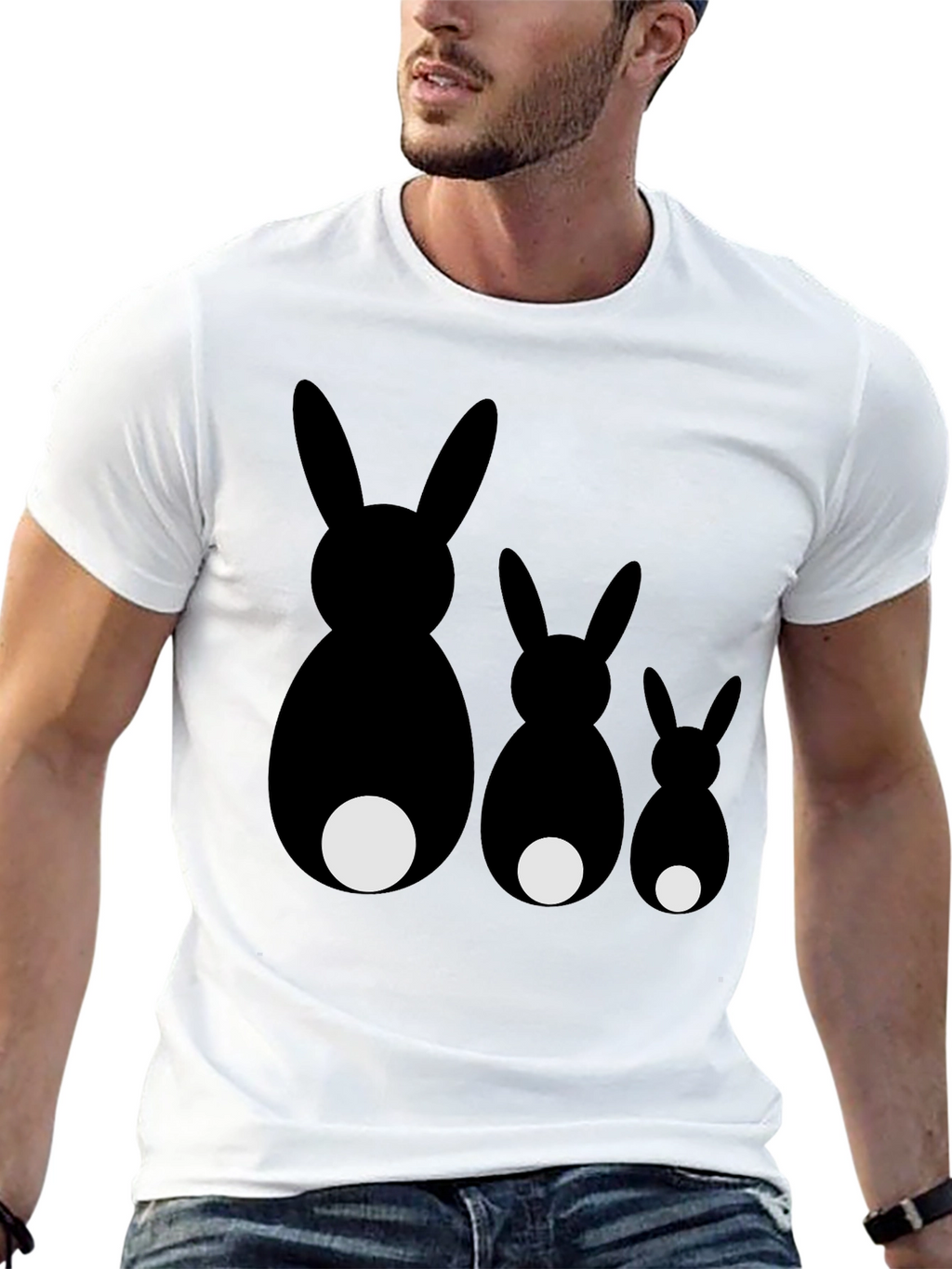 Whimsical Rabbit Family T-Shirt