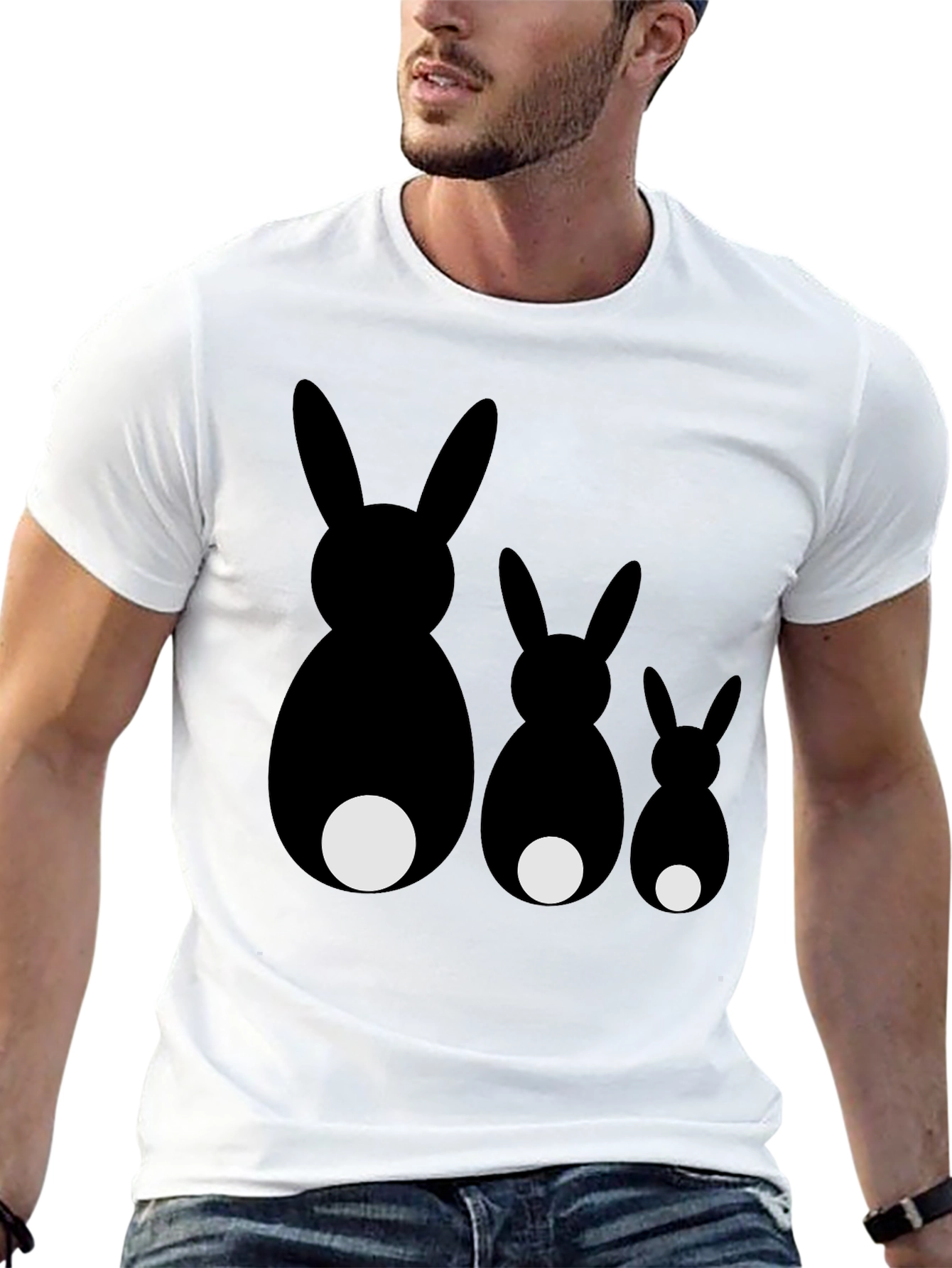 Whimsical Rabbit Family T-Shirt