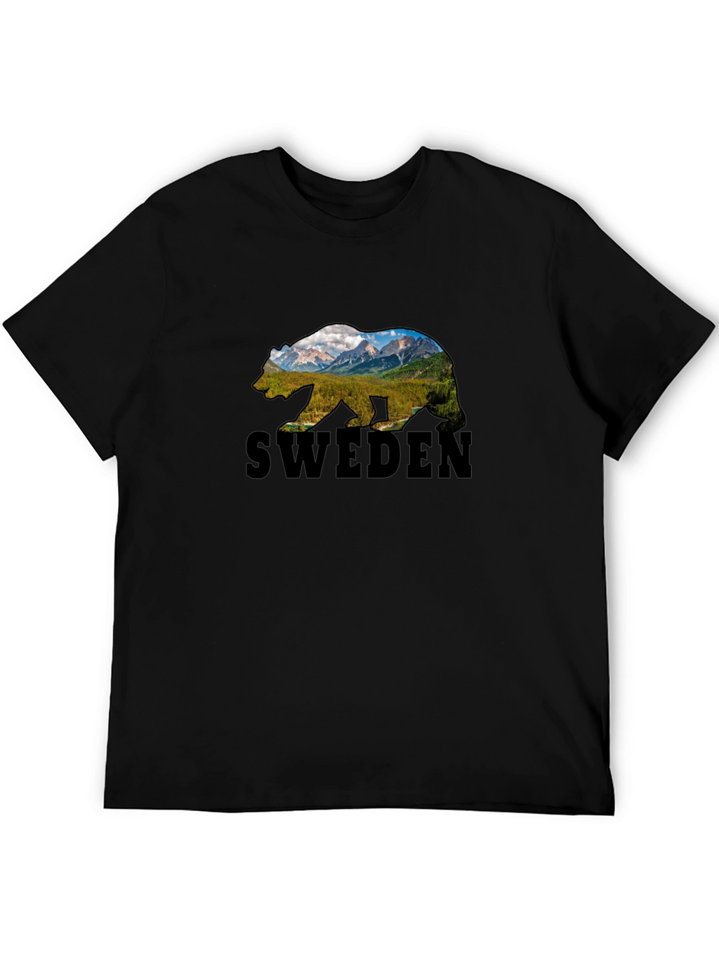 Sweden Bear Graphic T-Shirt