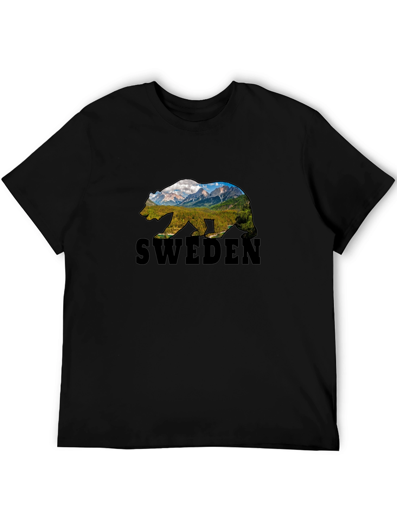 Sweden Bear Graphic T-Shirt