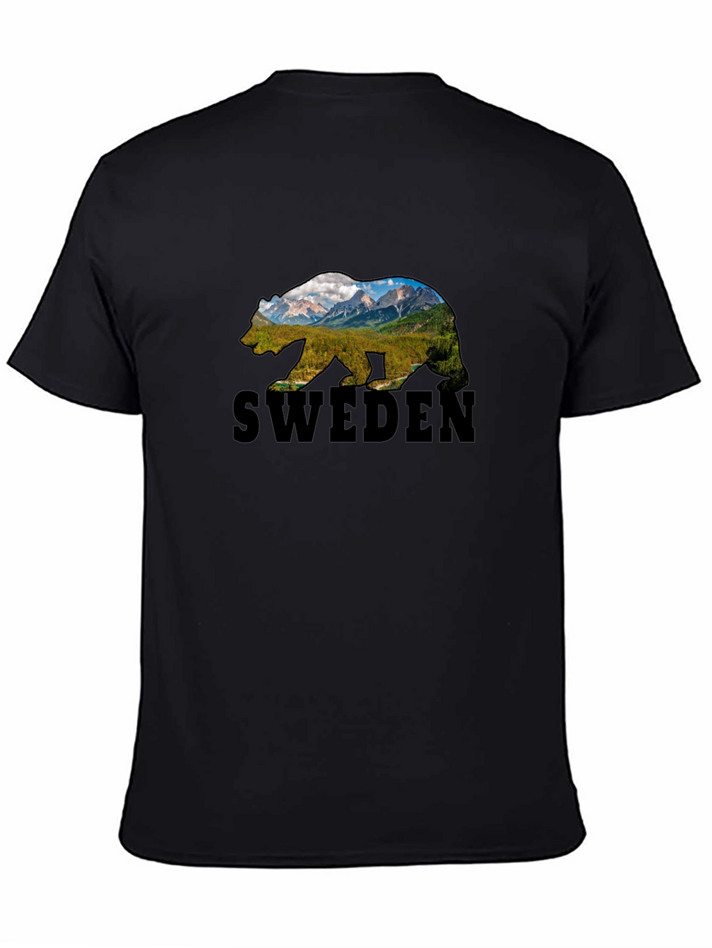 Sweden Bear Graphic T-Shirt