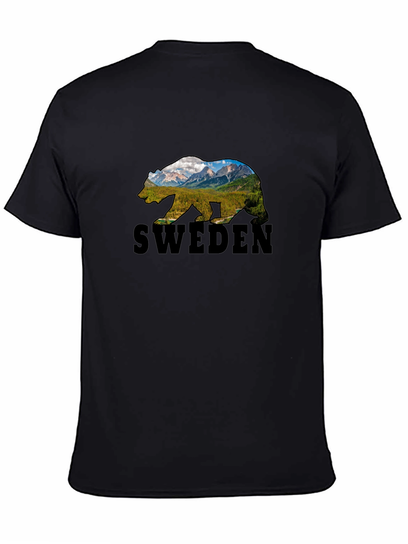 Sweden Bear Graphic T-Shirt