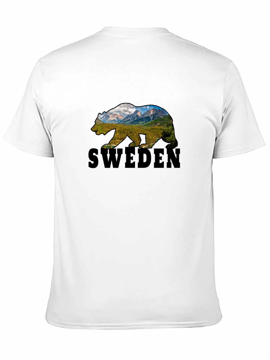 Sweden Bear Graphic T-Shirt