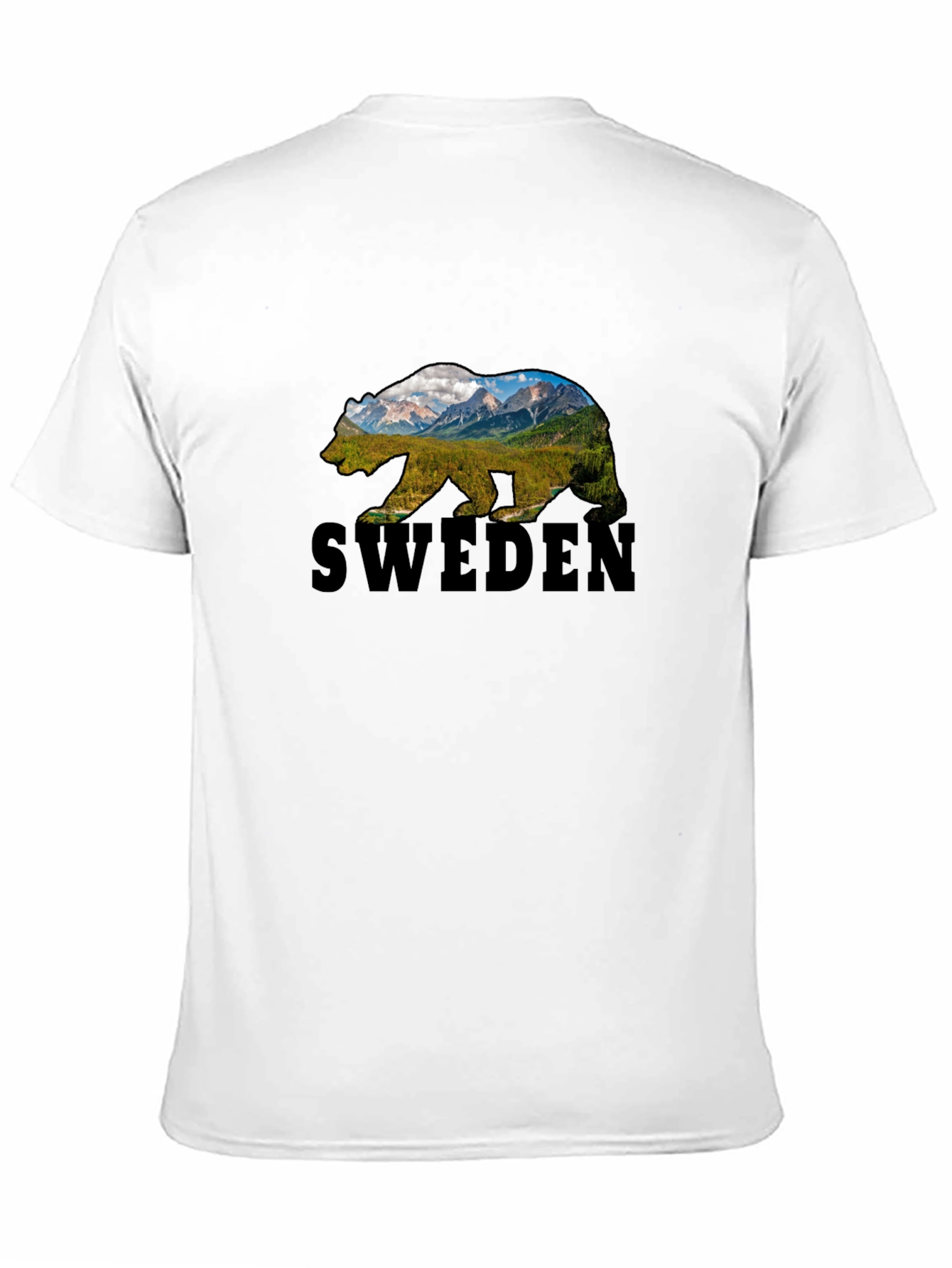 Sweden Bear Graphic T-Shirt