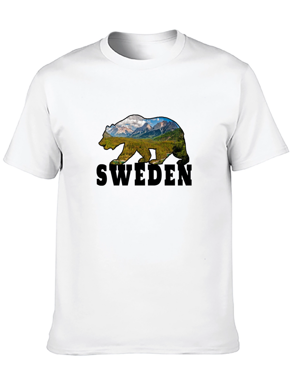 Sweden Bear Graphic T-Shirt
