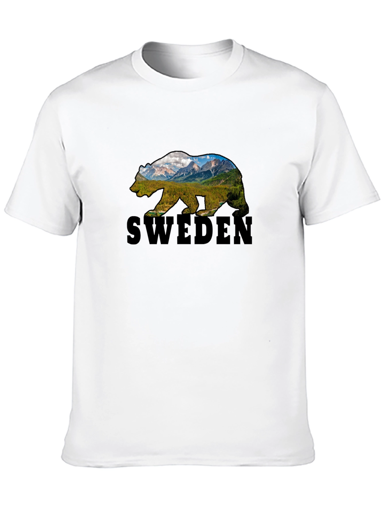 Sweden Bear Graphic T-Shirt
